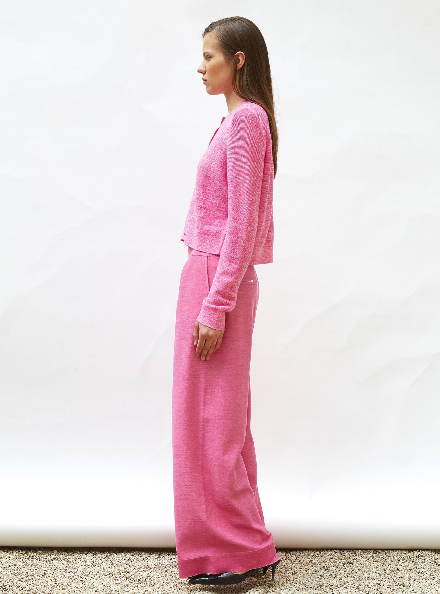 cardigan maille point mousse