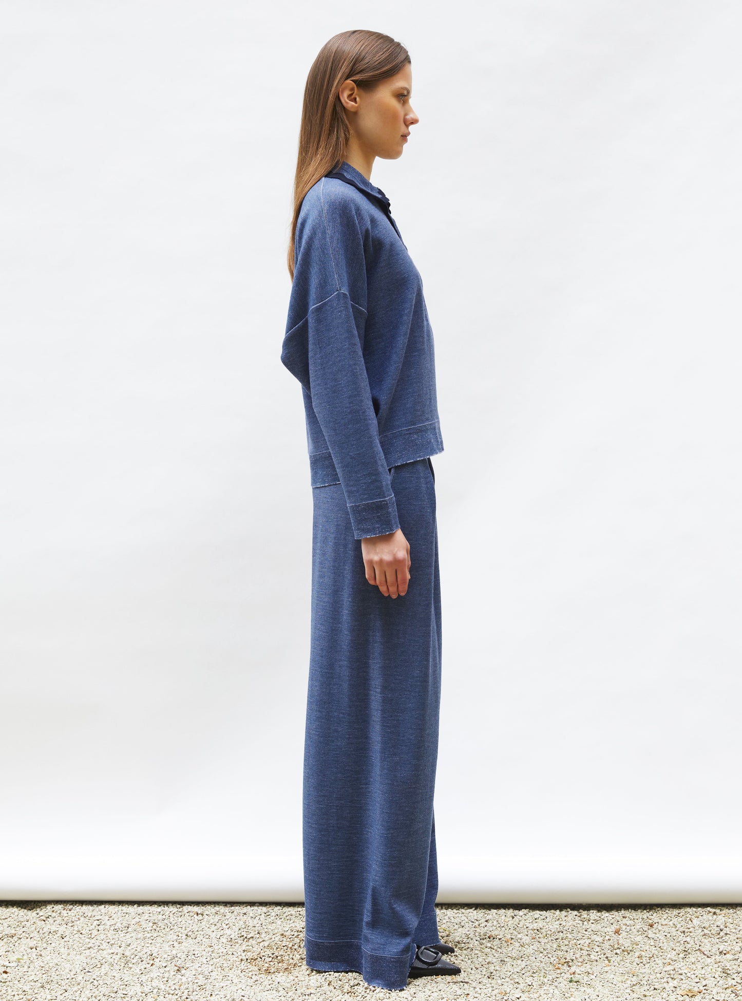 chemise maille col croquet