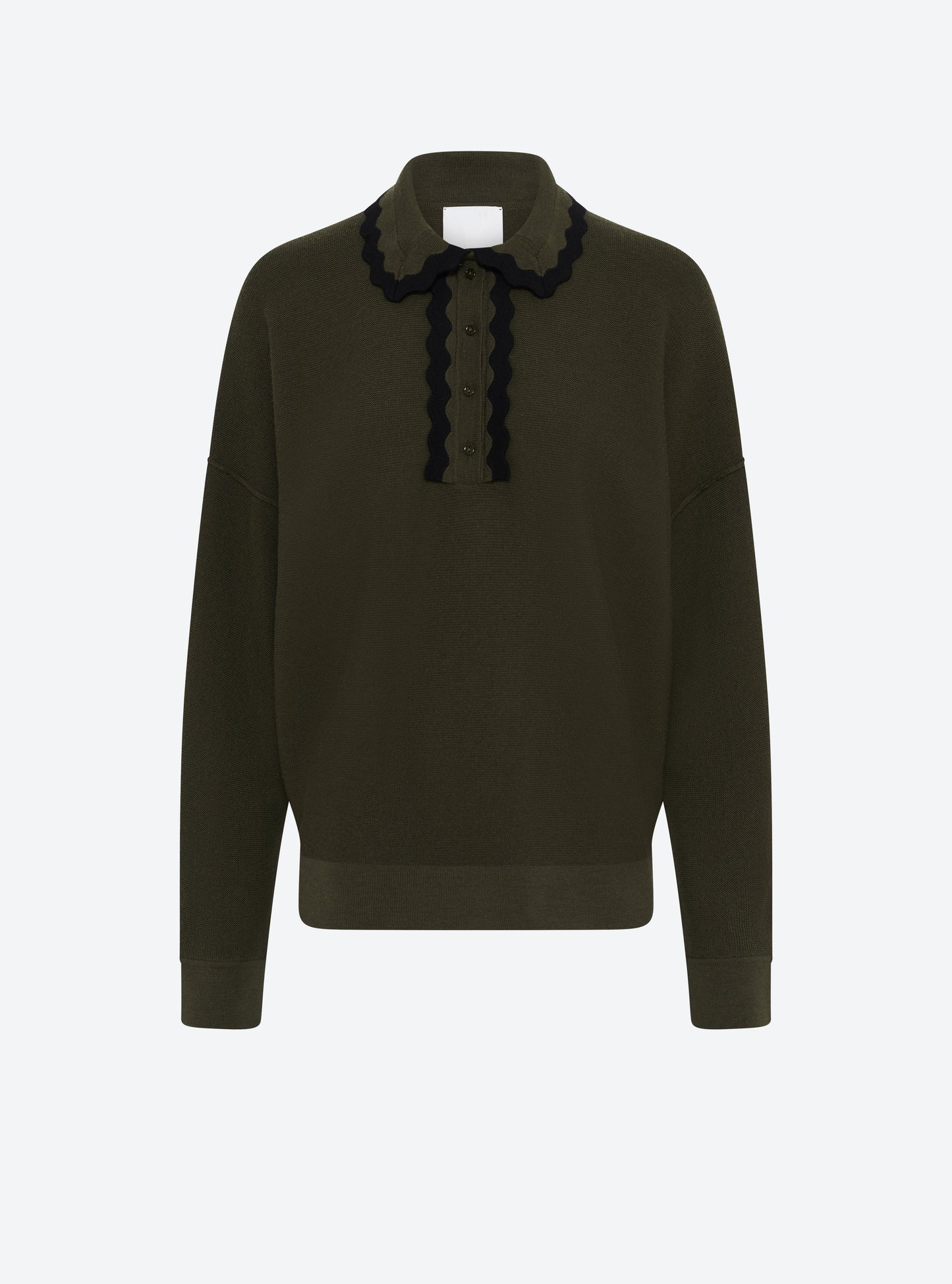 chemise maille col croquet