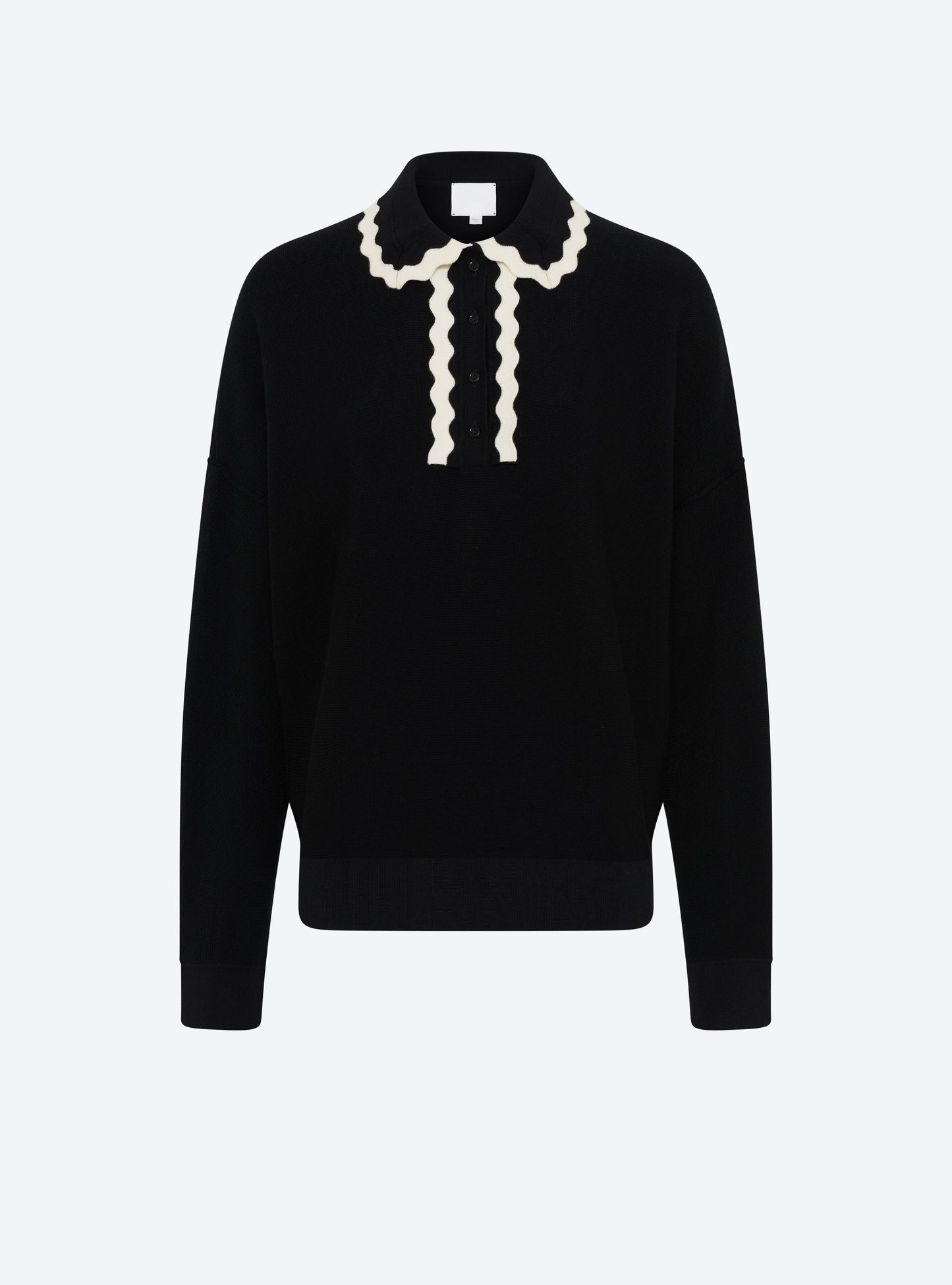 chemise maille col croquet