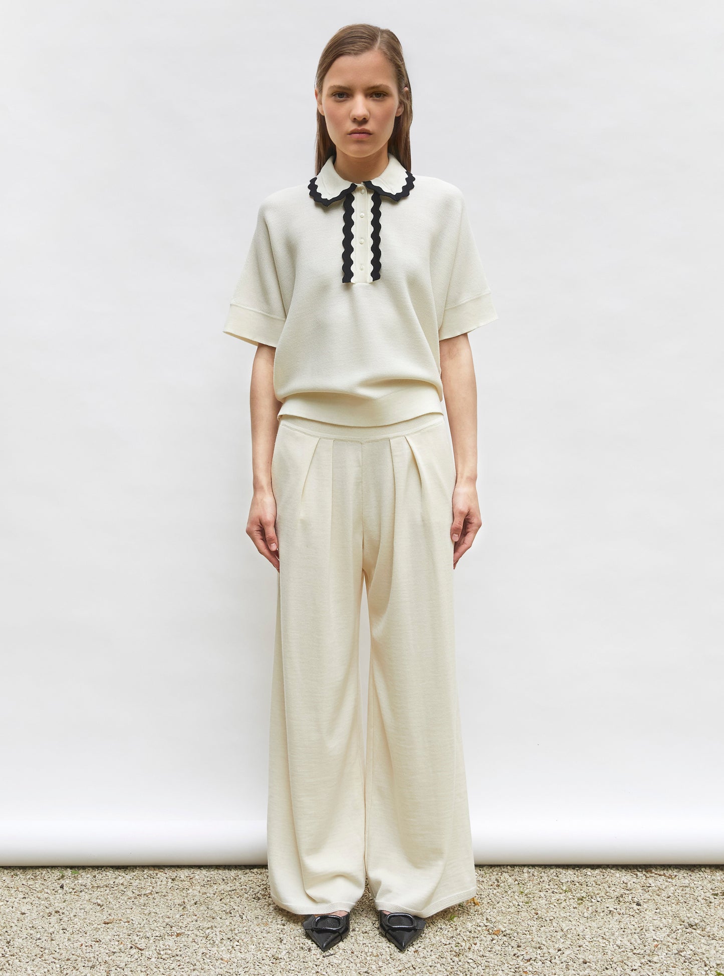 pantalon fluide maille fine jersey