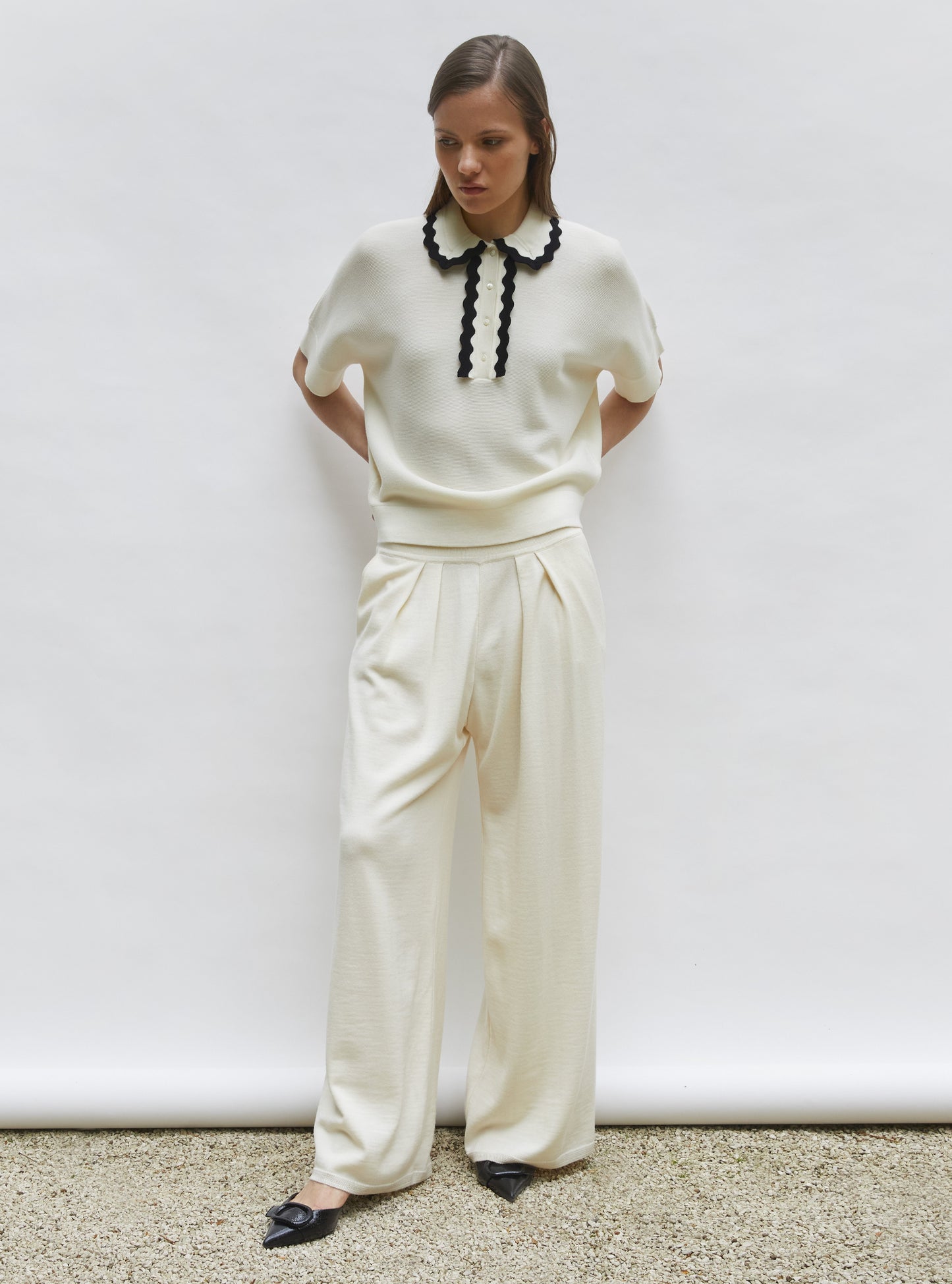 pantalon fluide maille fine jersey