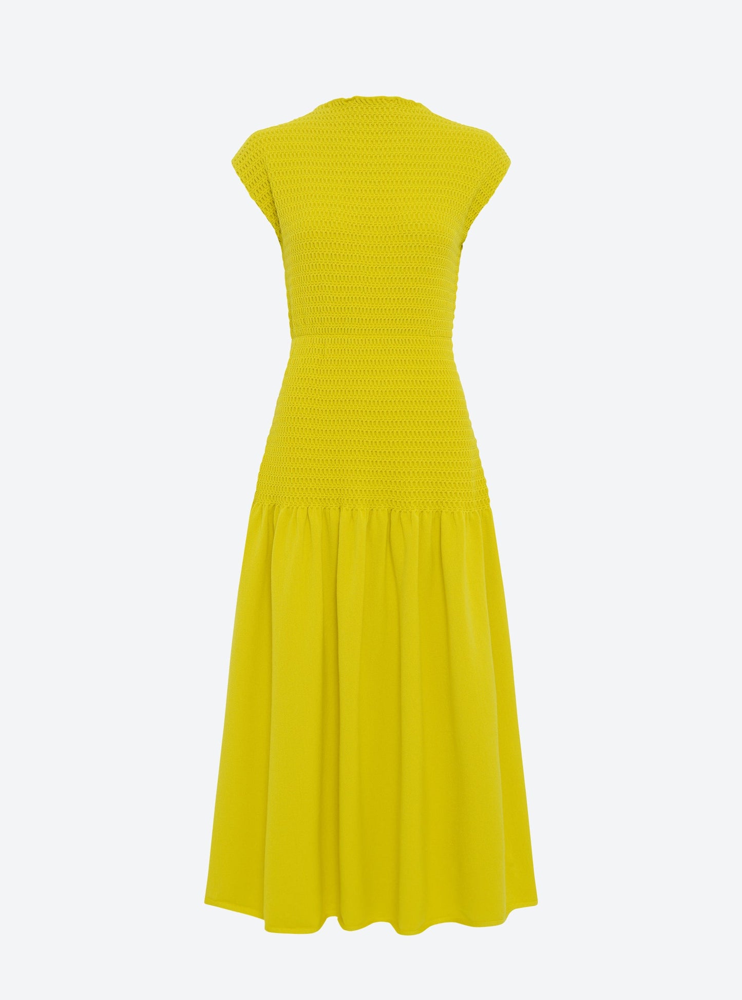 robe longue maille smockée