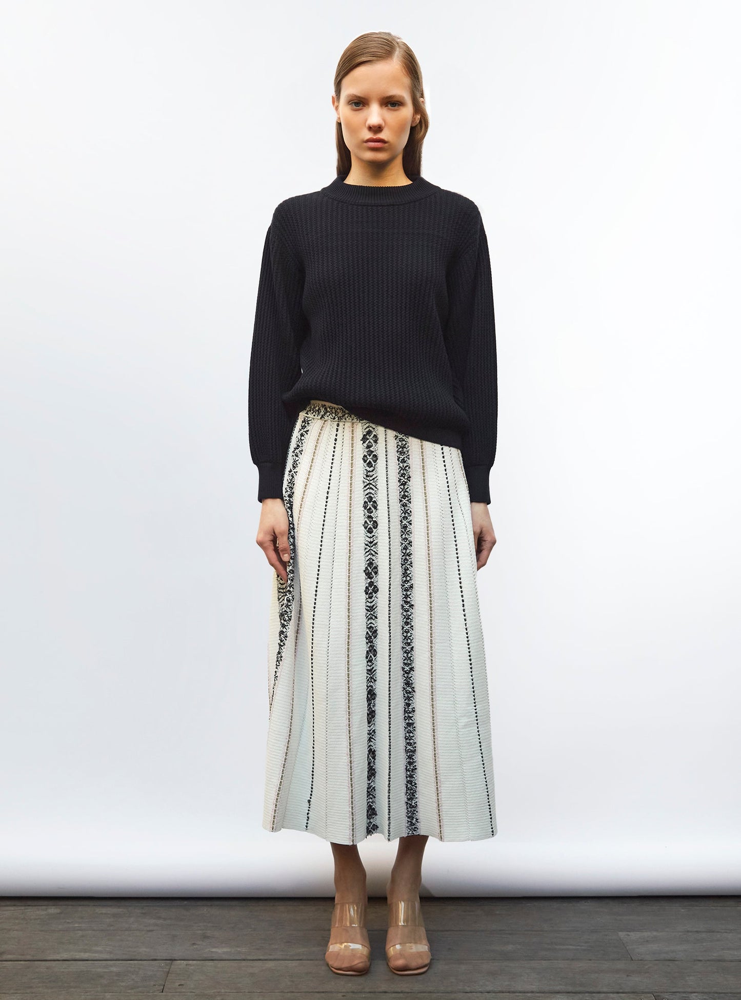 sweater en maille torsade