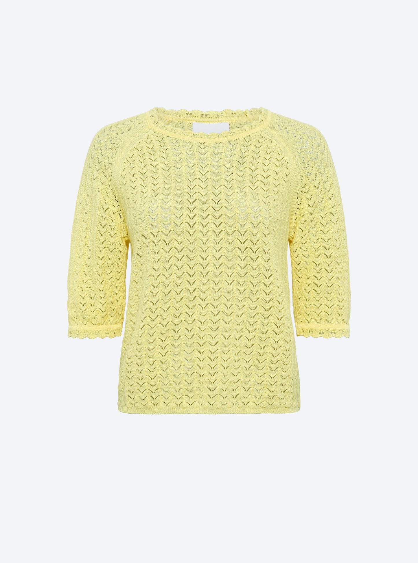 top manches coudes maille pointelle