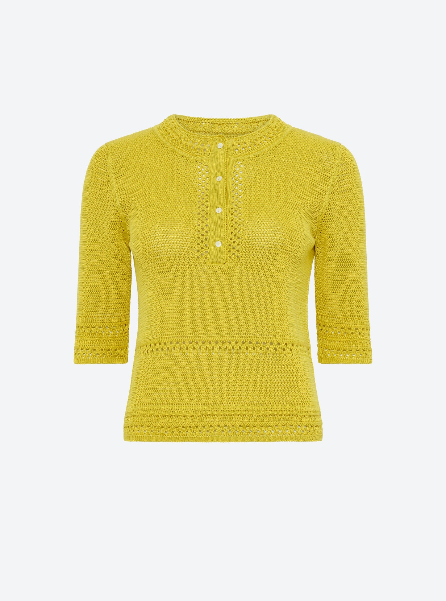 top délicat maille crochet