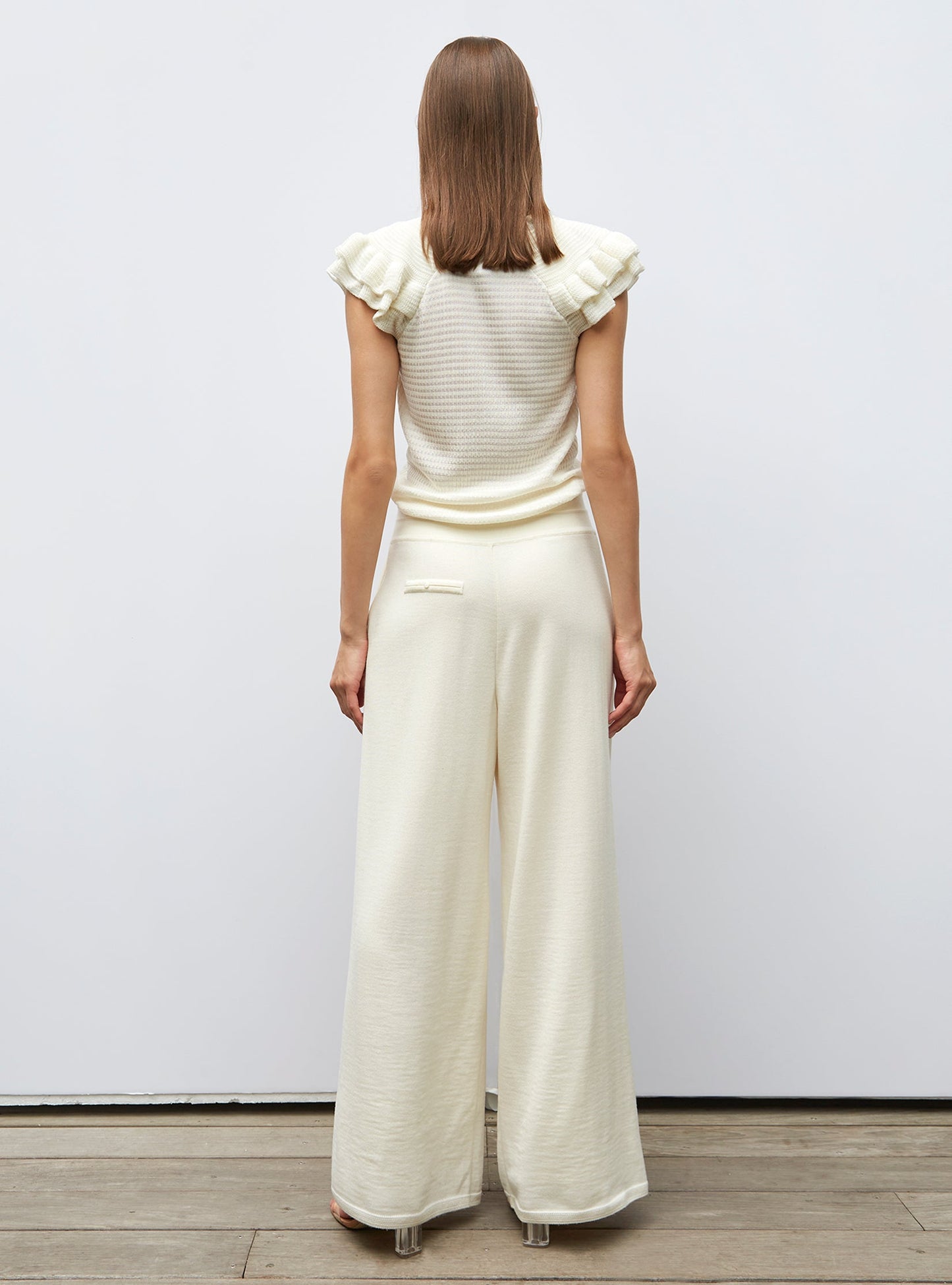 top en maille papier marbré