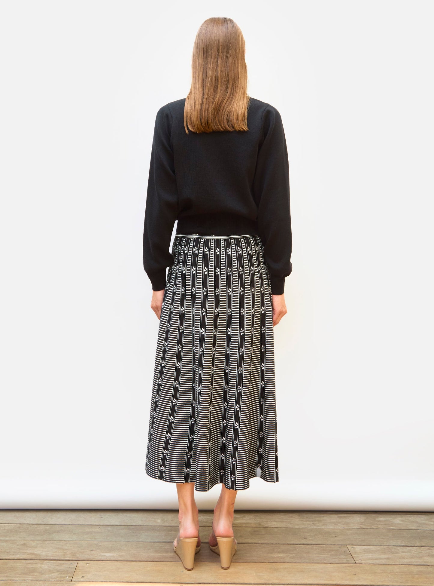 chemise maille brodée main