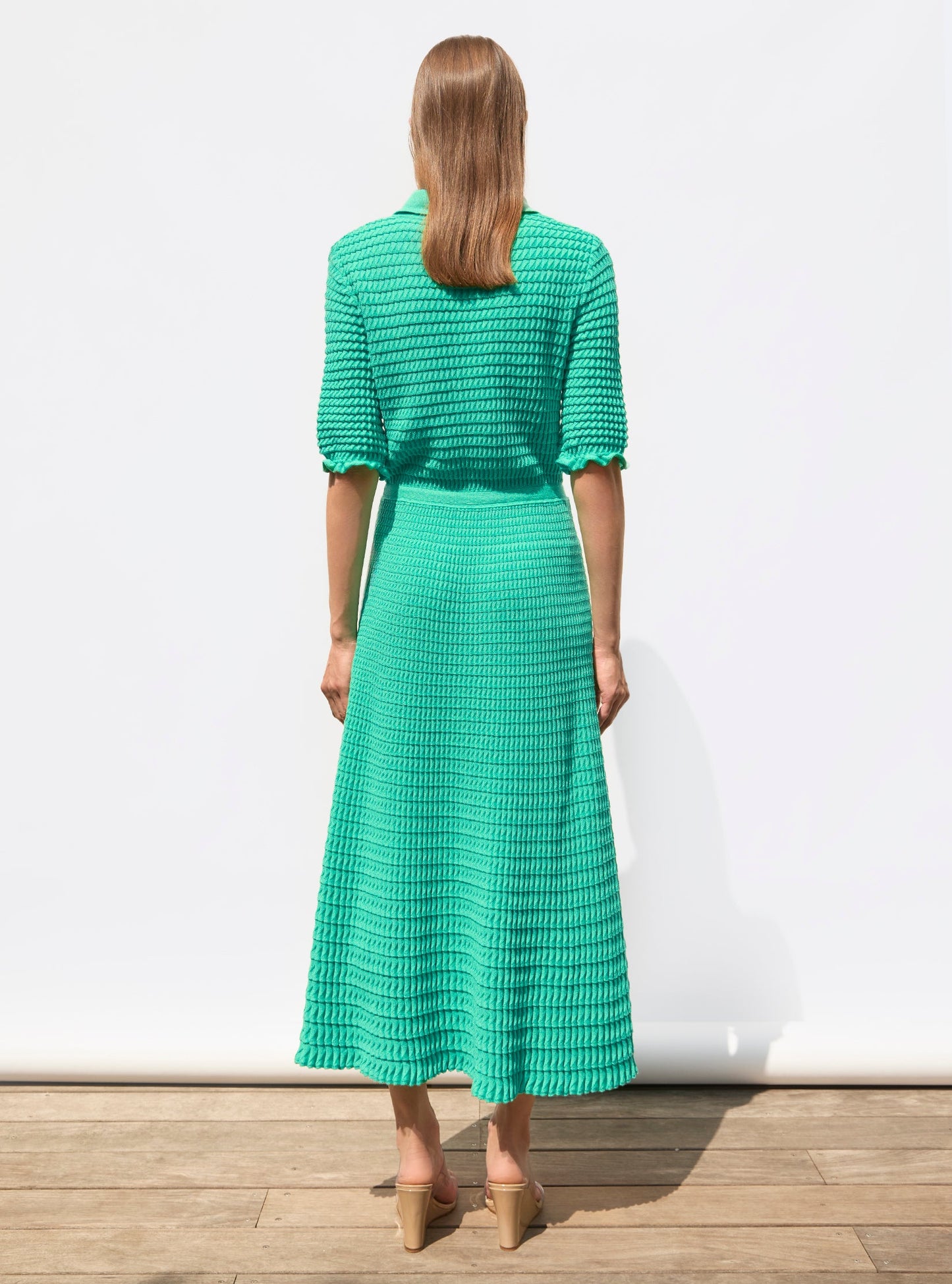 robe longue maille origami