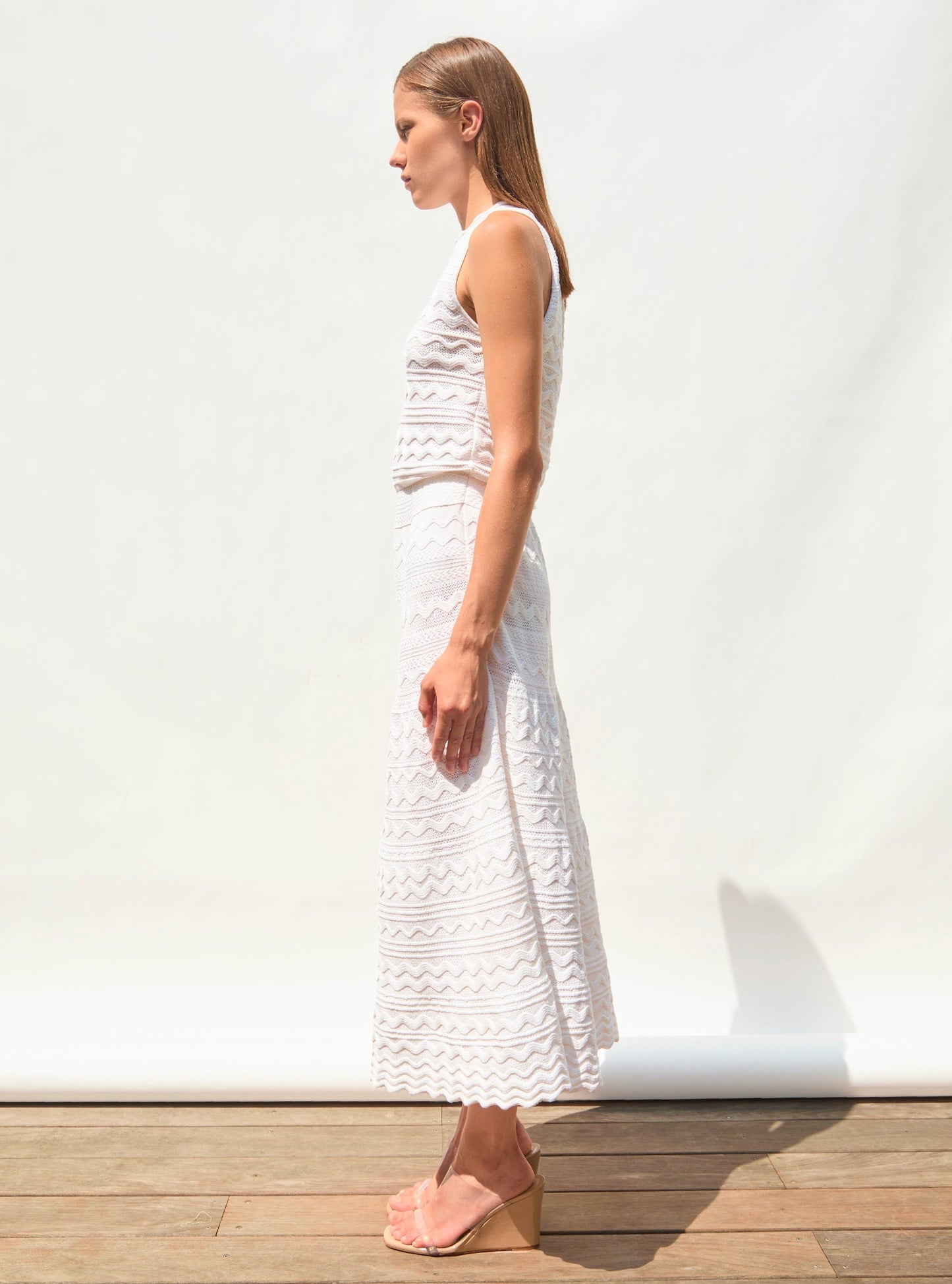 robe longue maille croquet