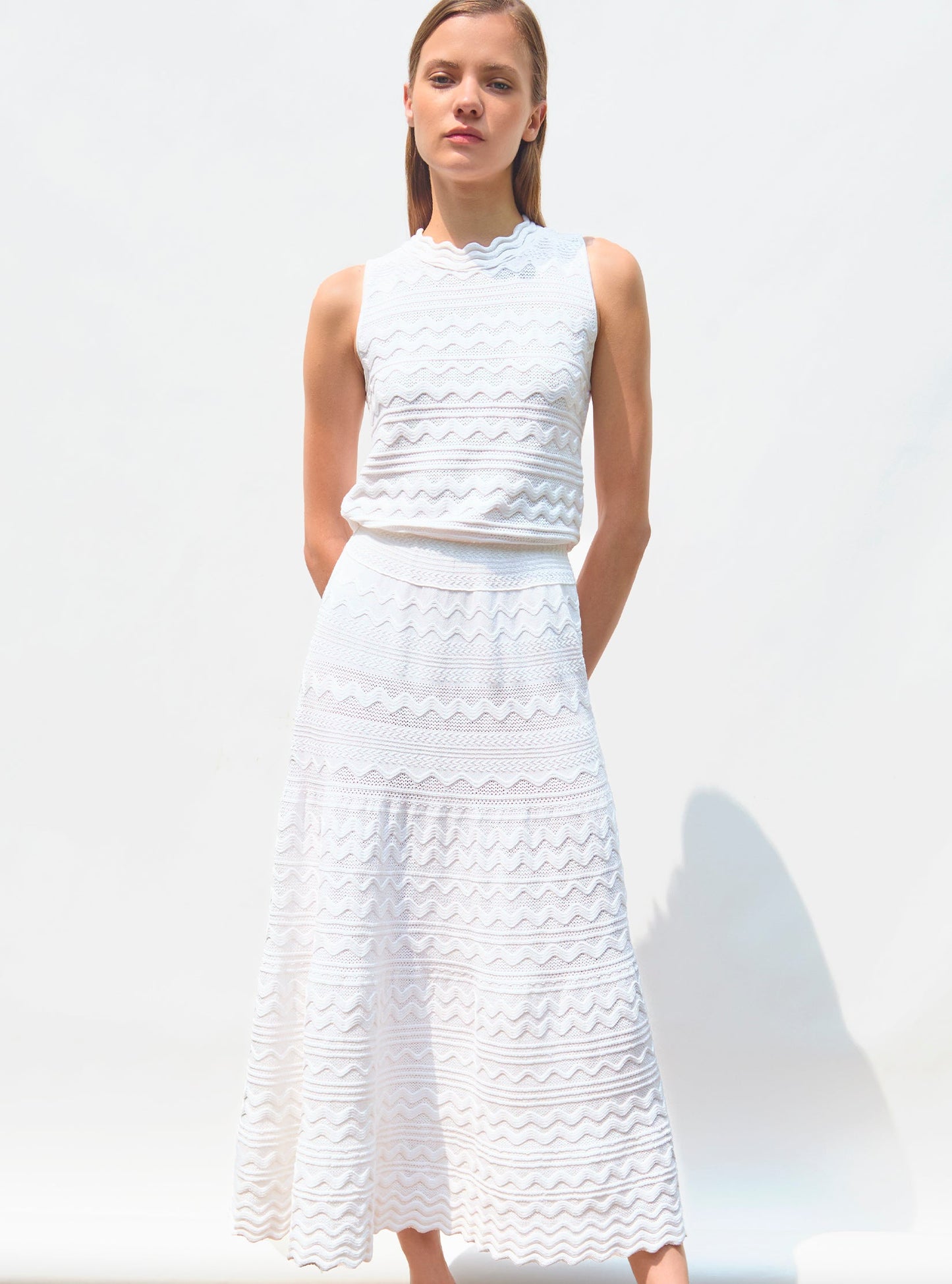 robe longue maille croquet