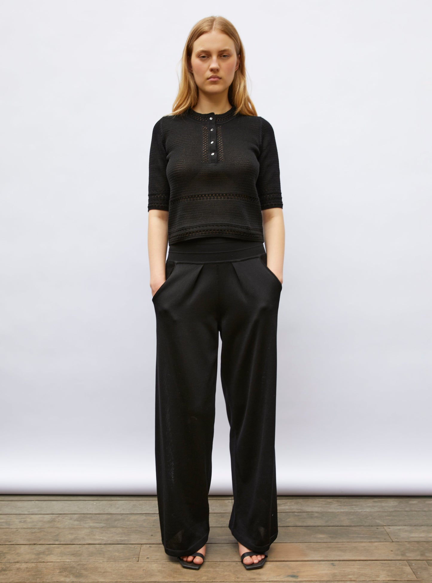 pantalon fluide maille légère