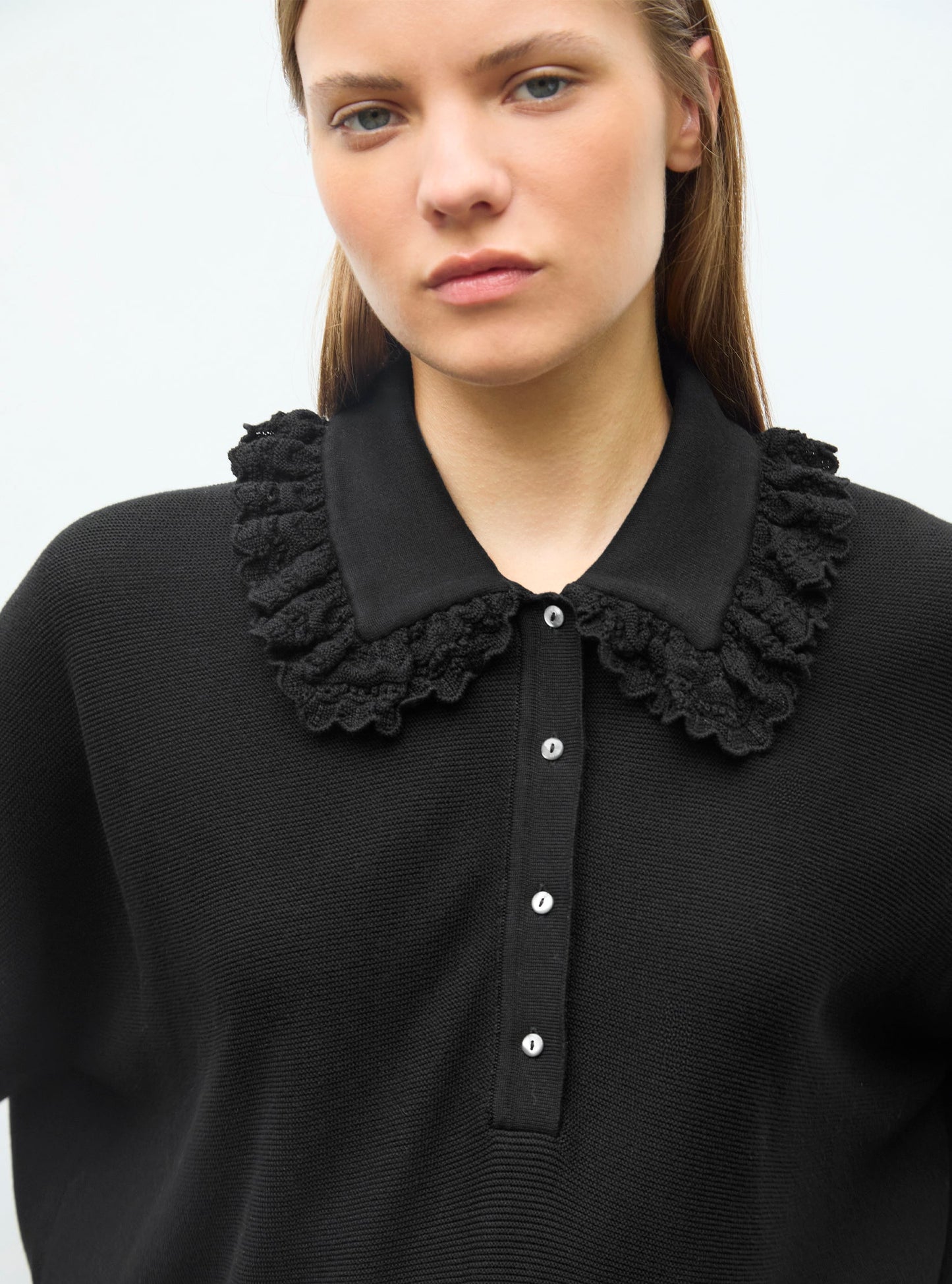 top maille ample à col