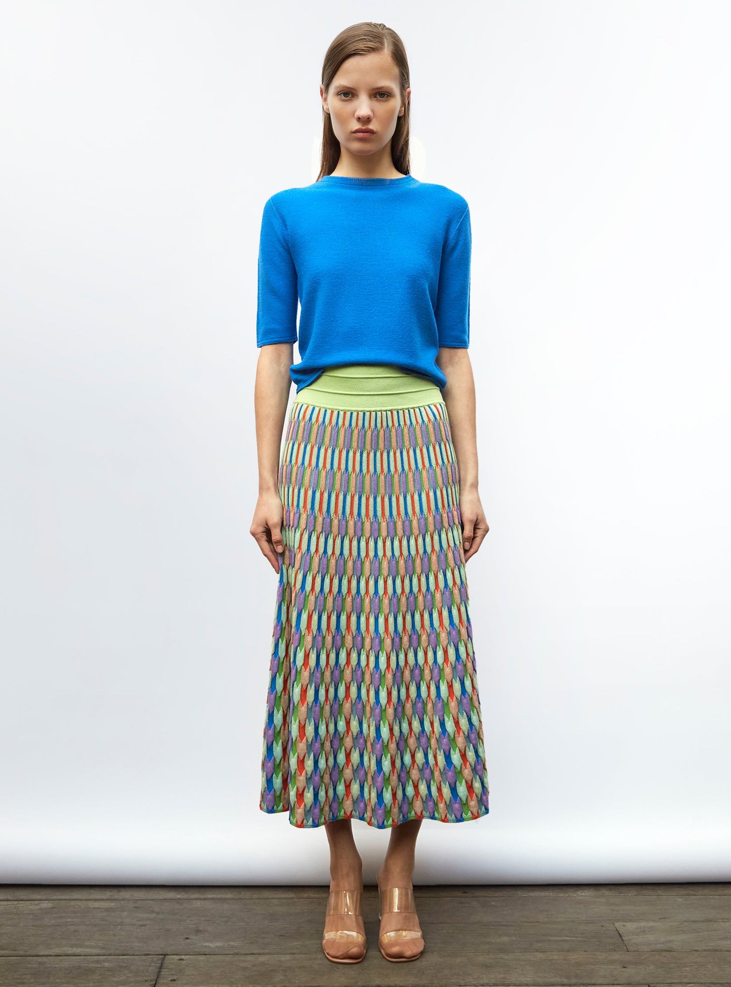 top fin maille manches coudes