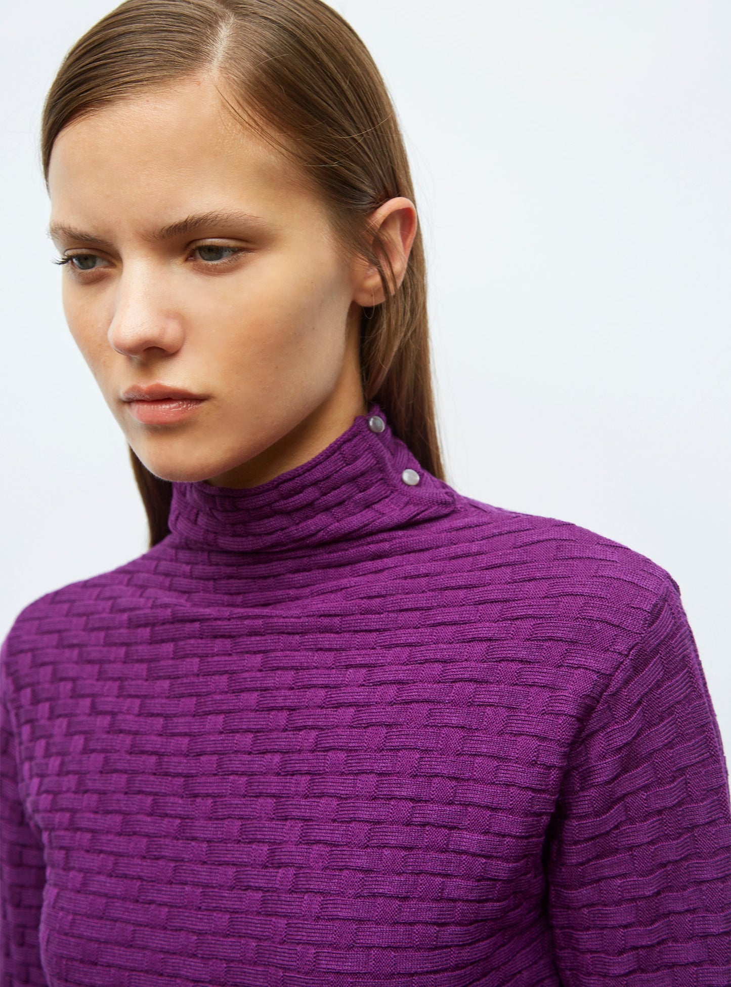 top fin en maille cannage