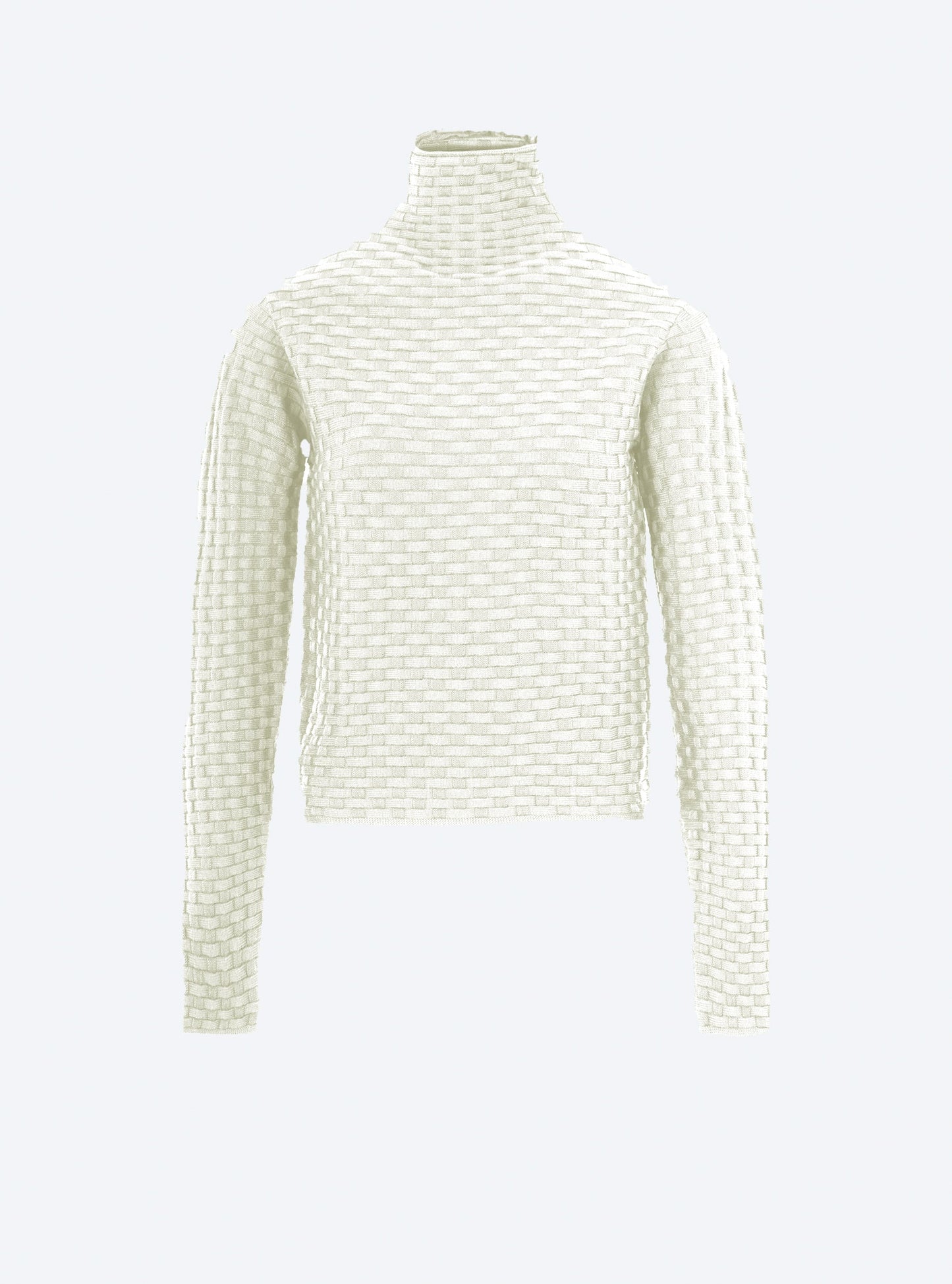 top fin en maille cannage