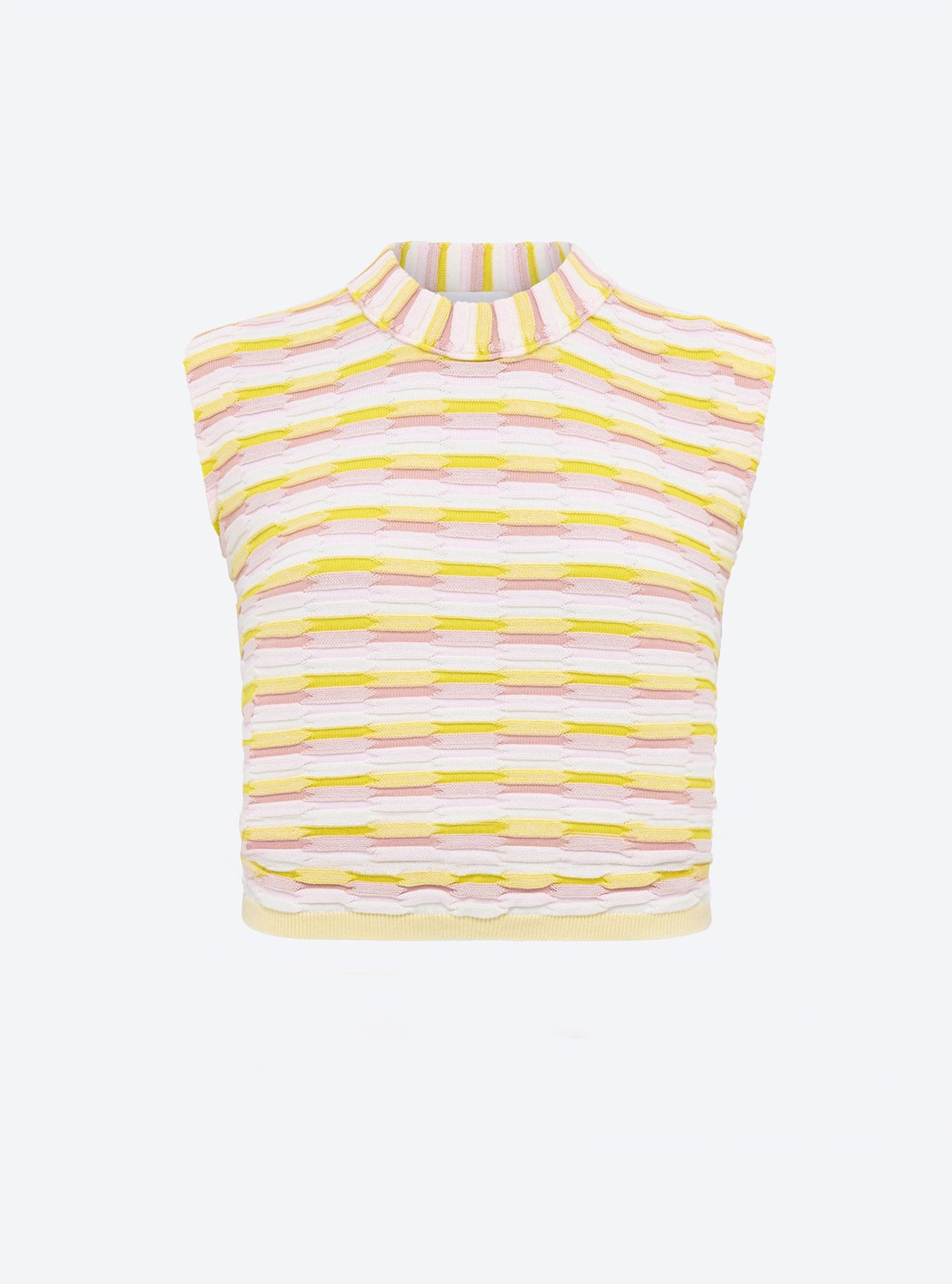 top maille zellige multicolore