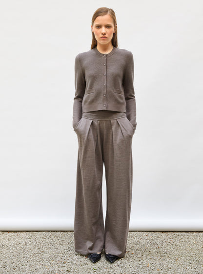 cardigan maille point mousse