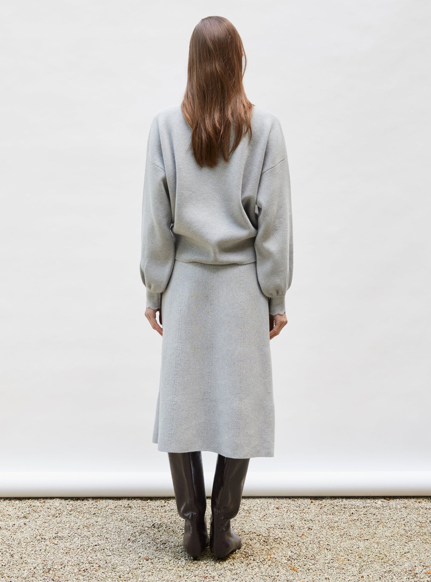 veste en maille col croquet