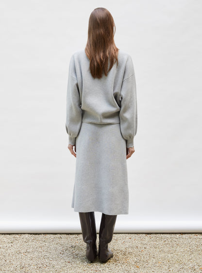 veste en maille col croquet