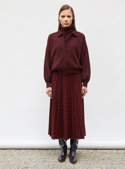 veste en maille col croquet
