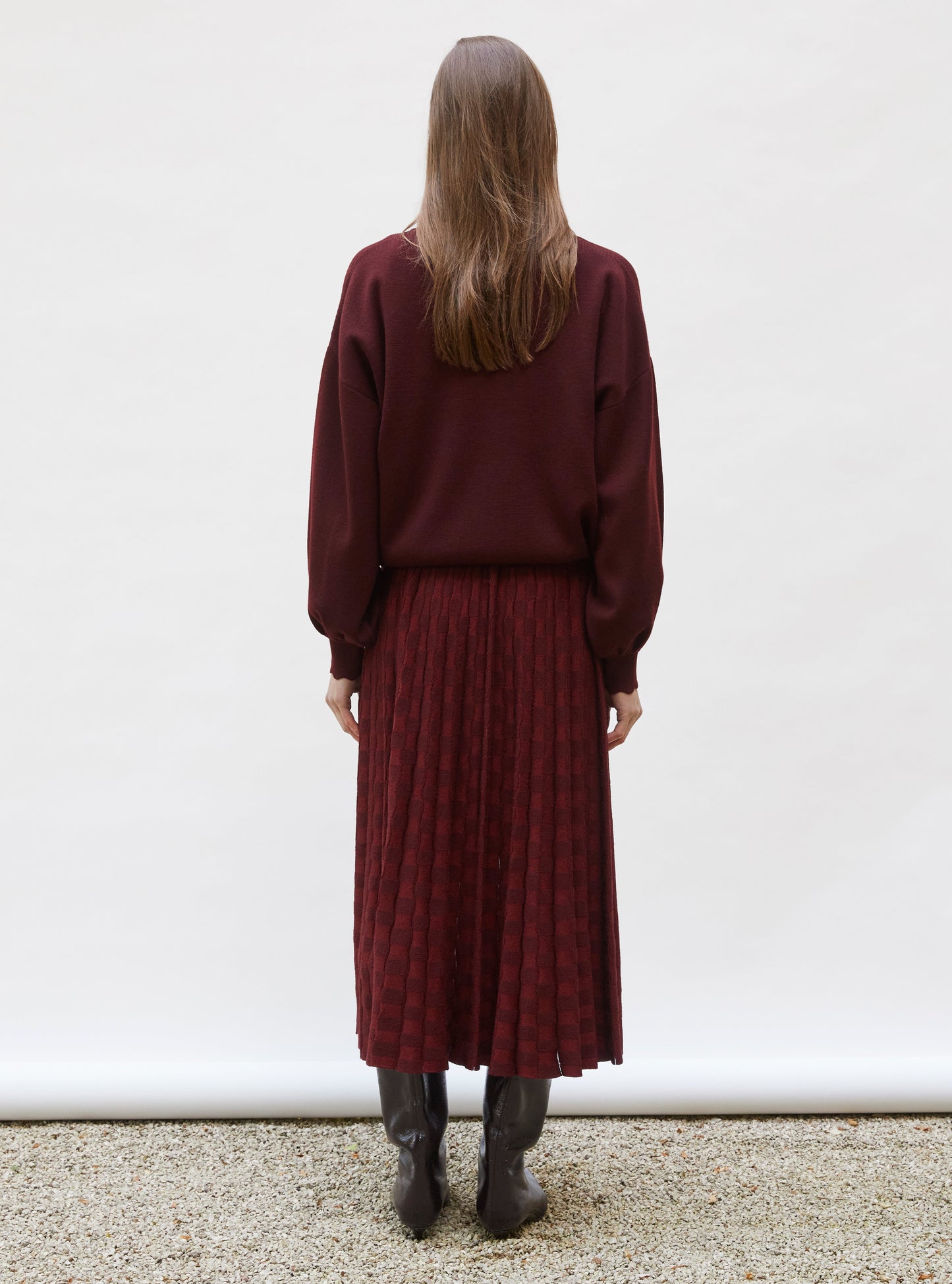 veste en maille col croquet
