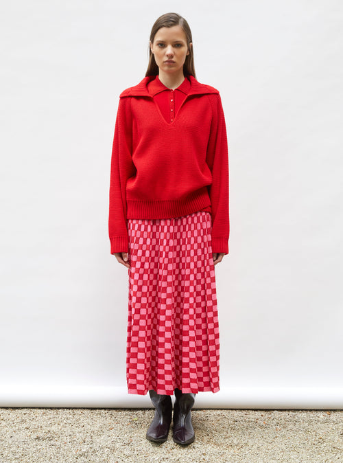 jupe délicate maille ondulée