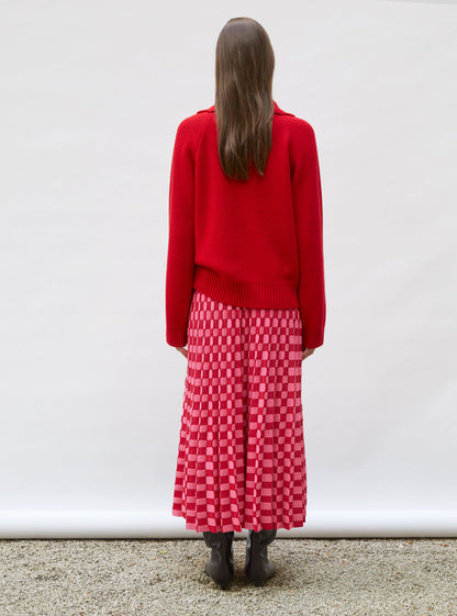 jupe délicate maille ondulée