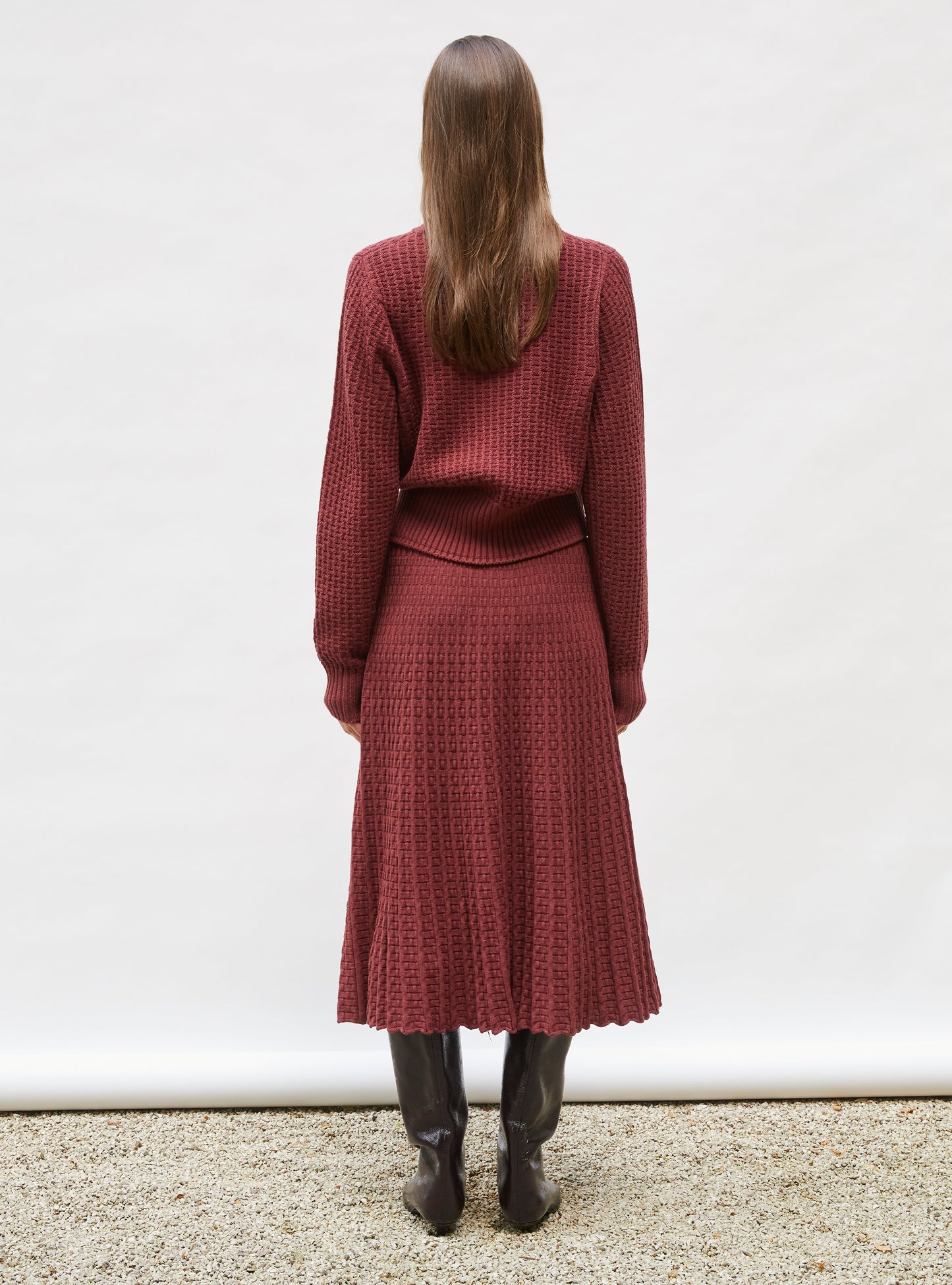 pull fin maille gaufrée