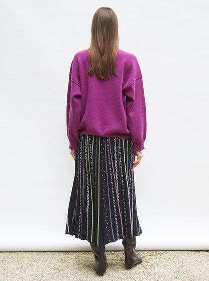 sweat loose finitions smockées