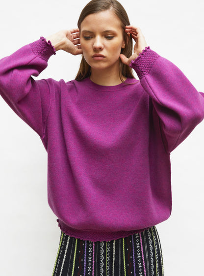 sweat loose finitions smockées