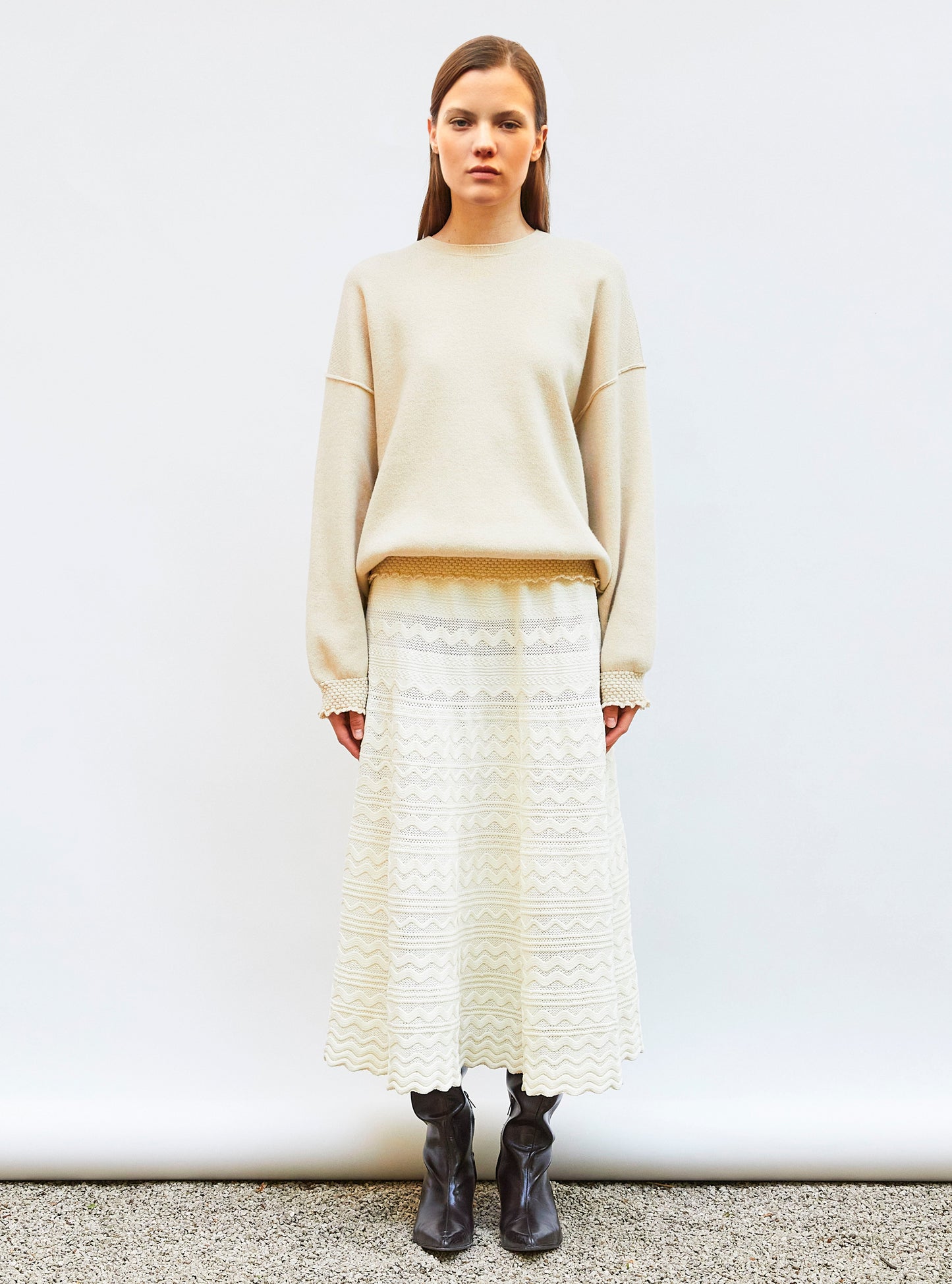 sweat loose finitions smockées