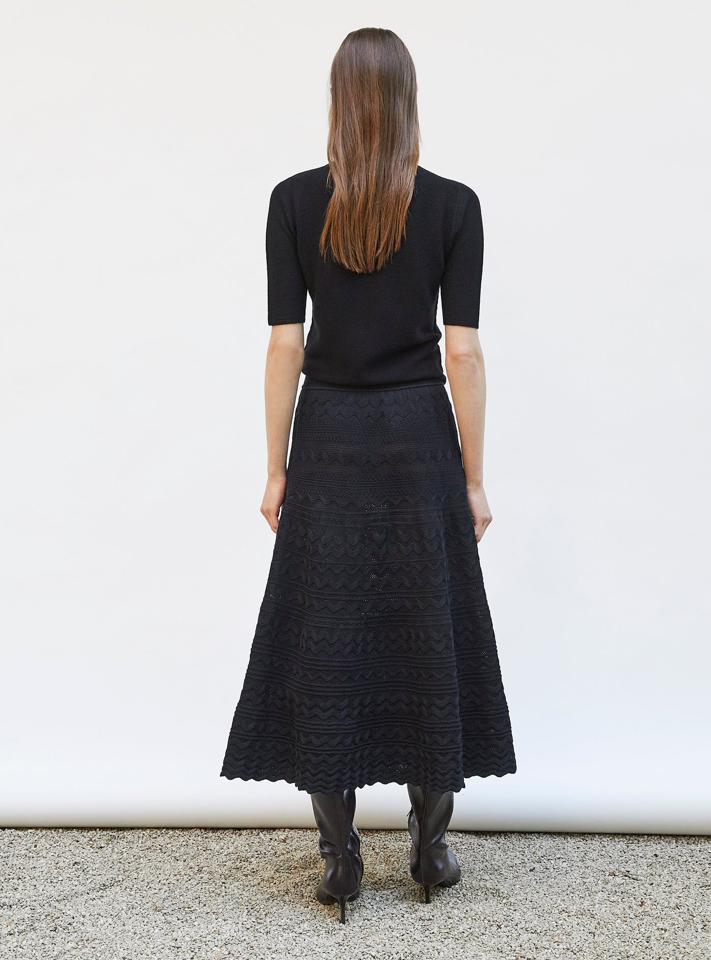 top fin maille manches coudes