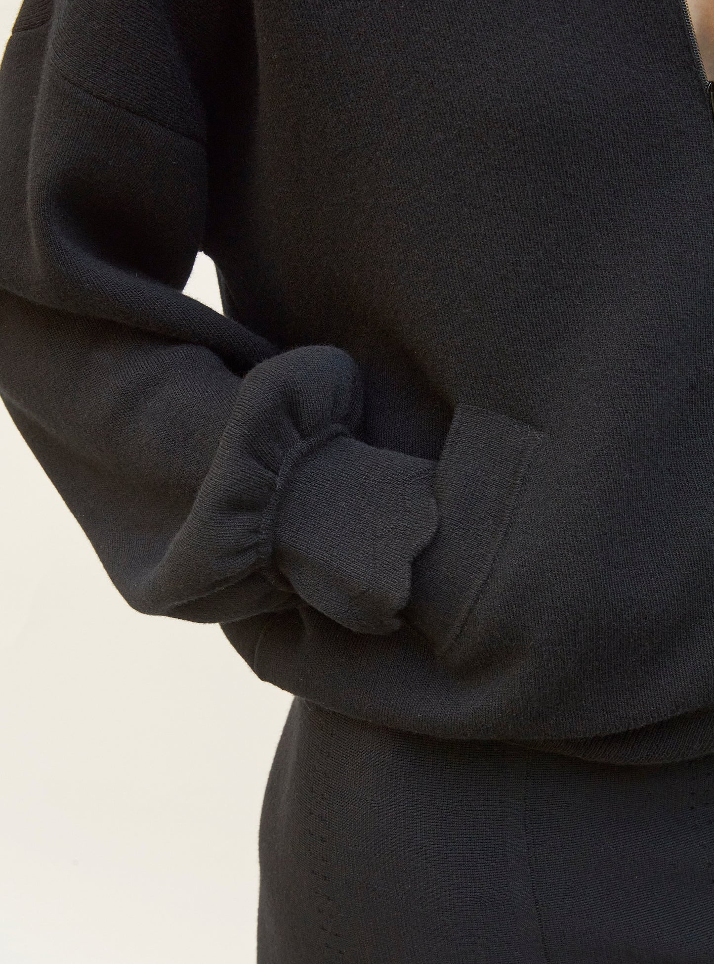 veste en maille col croquet