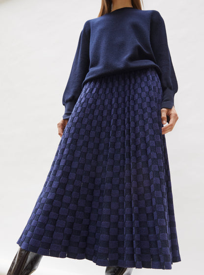 jupe délicate maille ondulée