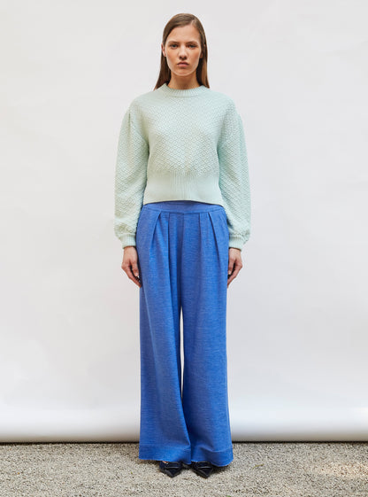pull court maille damier