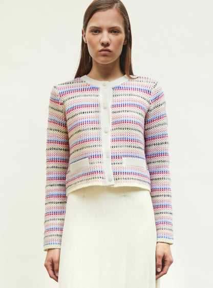 cardigan moelleux multicolore