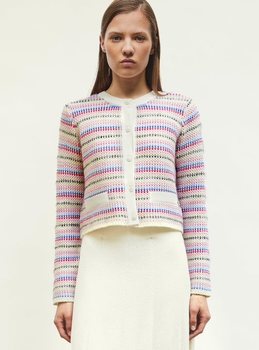 cardigan moelleux multicolore