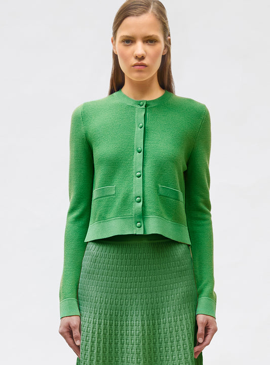 cardigan maille point mousse
