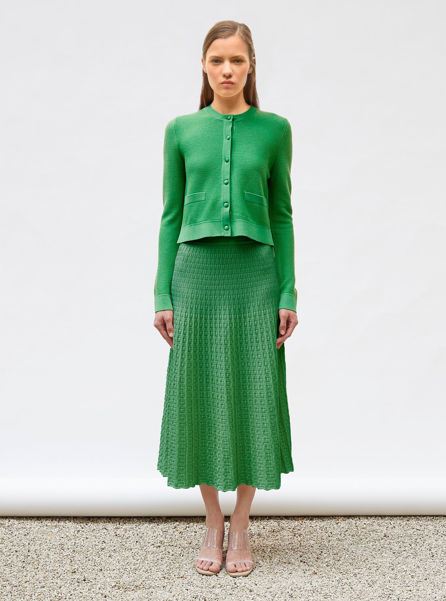 cardigan maille point mousse