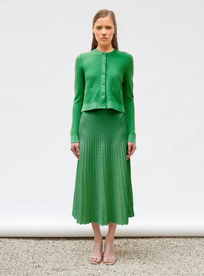 cardigan maille point mousse