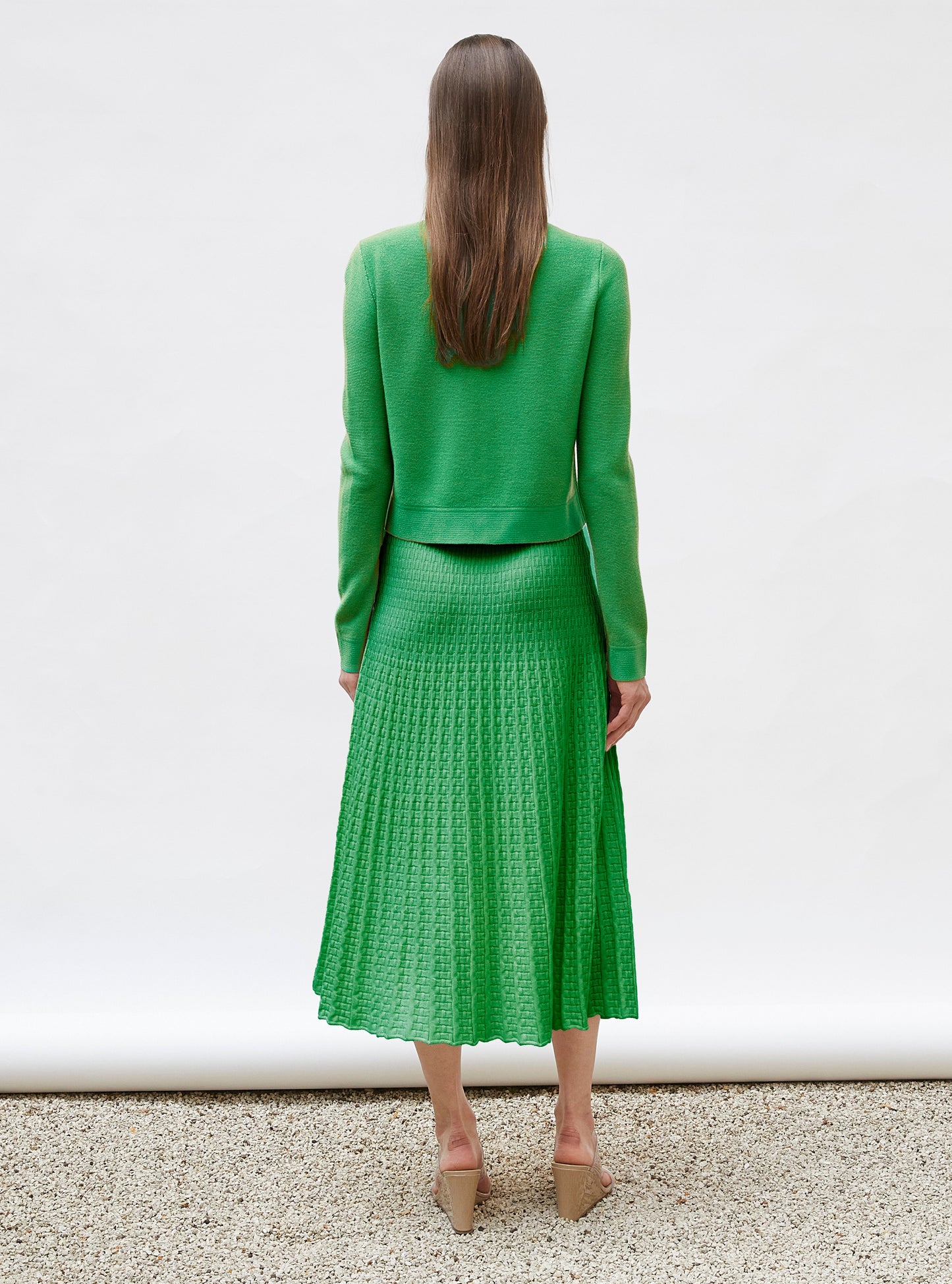 cardigan maille point mousse