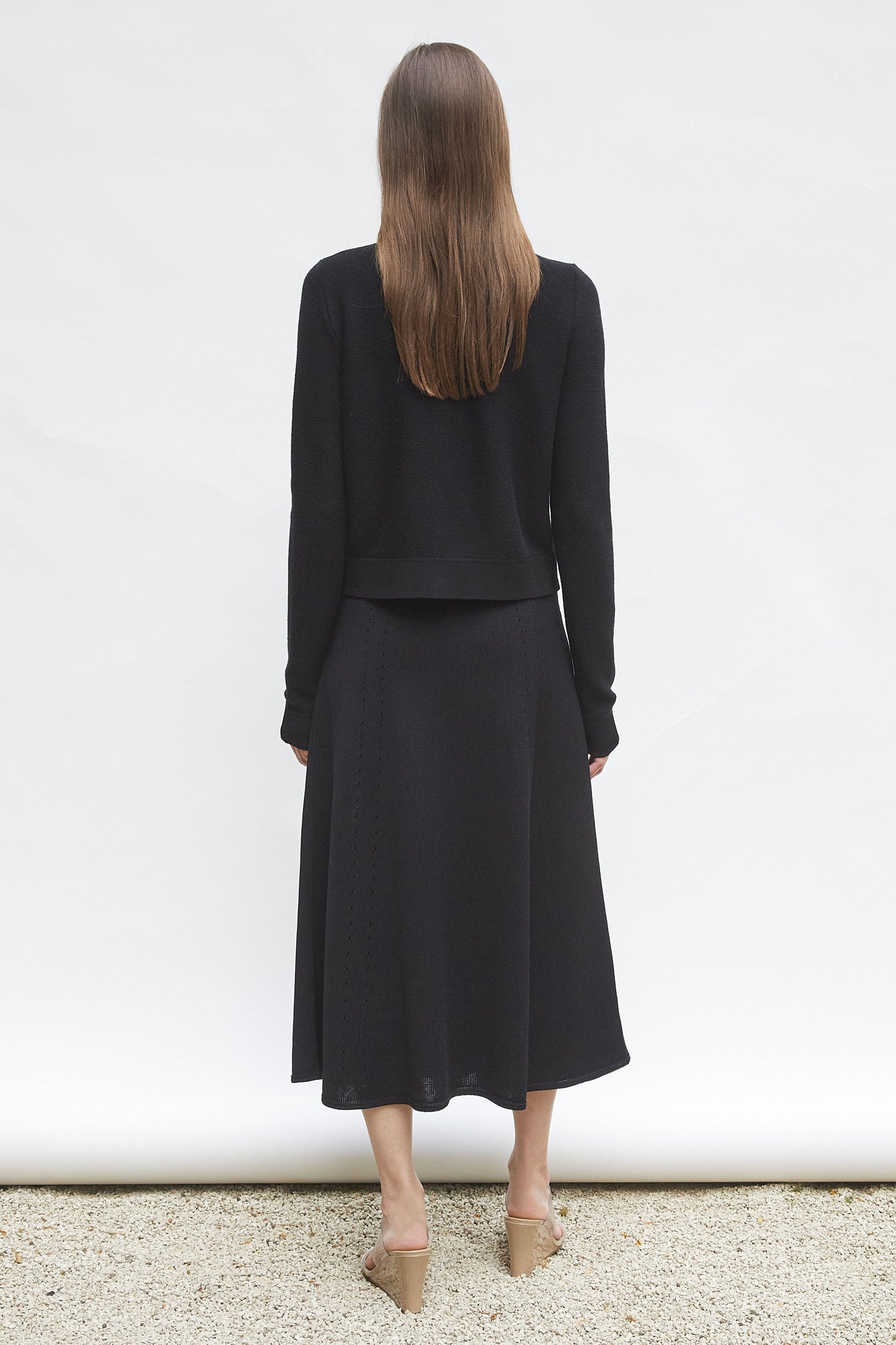 cardigan maille point mousse
