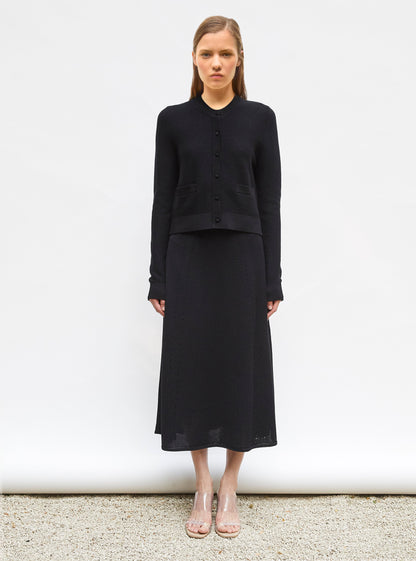 cardigan maille point mousse