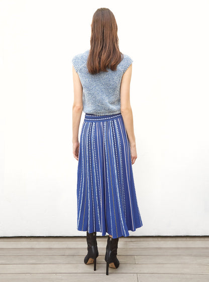 top en maille fourrure de coton