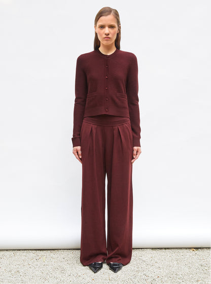 cardigan maille point mousse