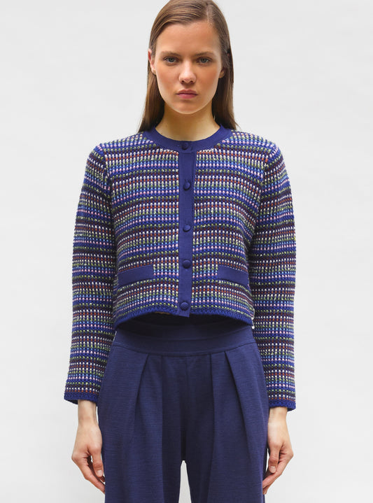 cardigan moelleux multicolore