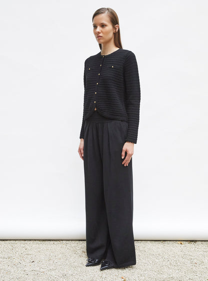 veste maille gaufrée