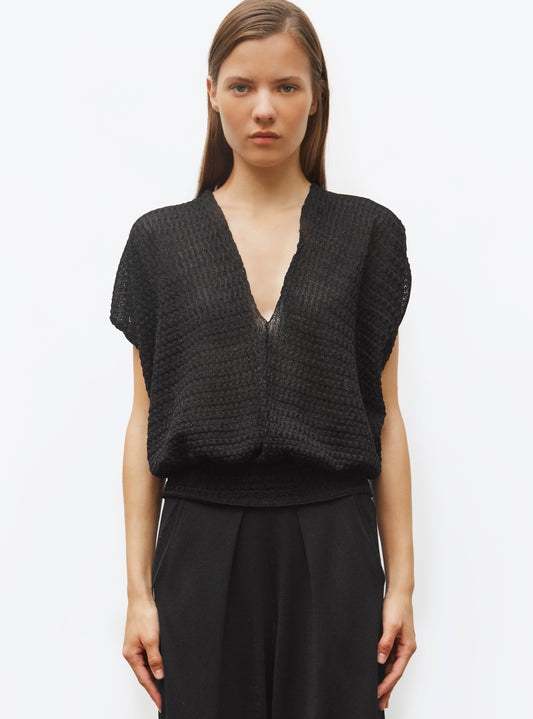 top couture maille organza