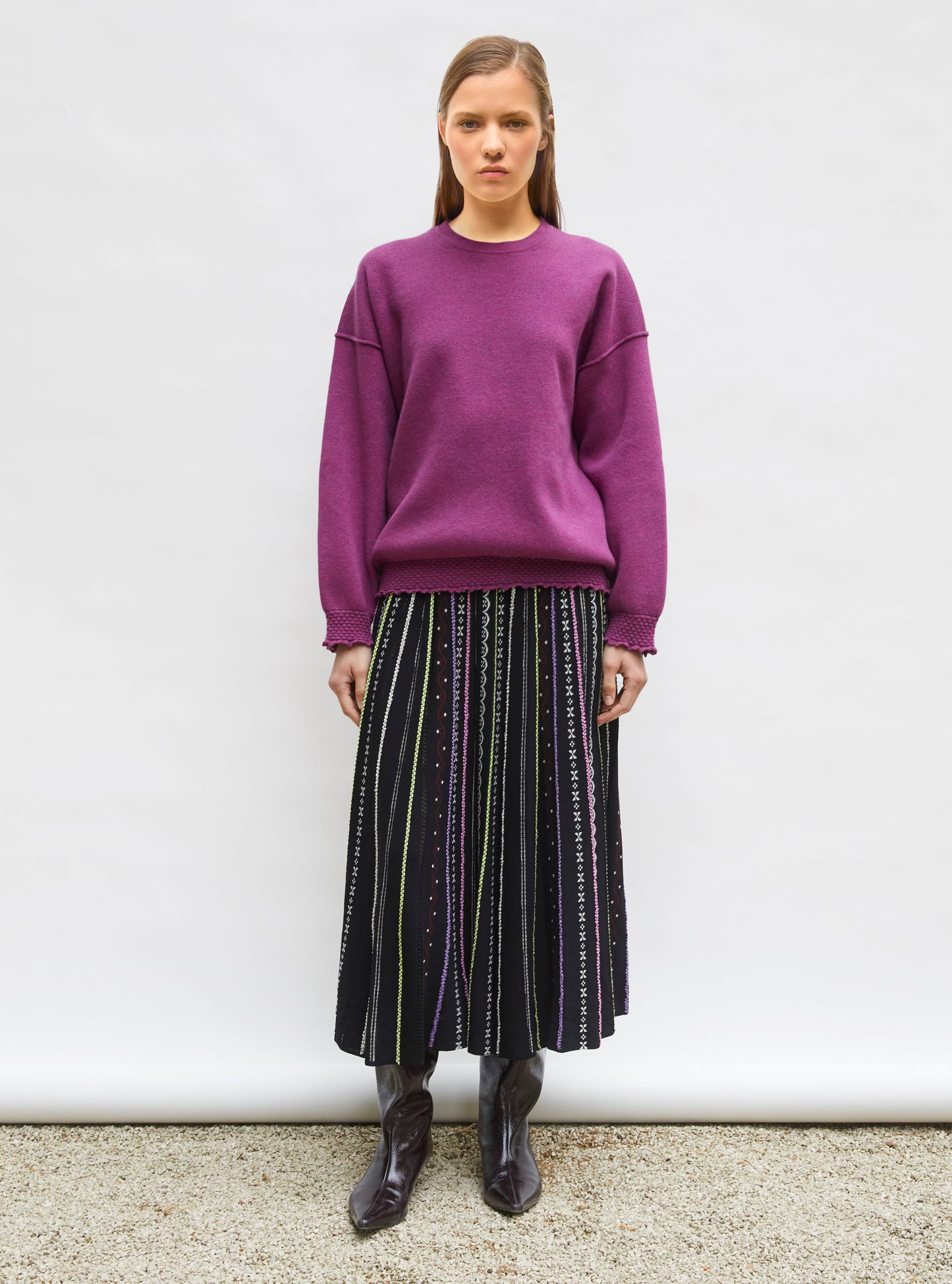 sweat loose finitions smockées